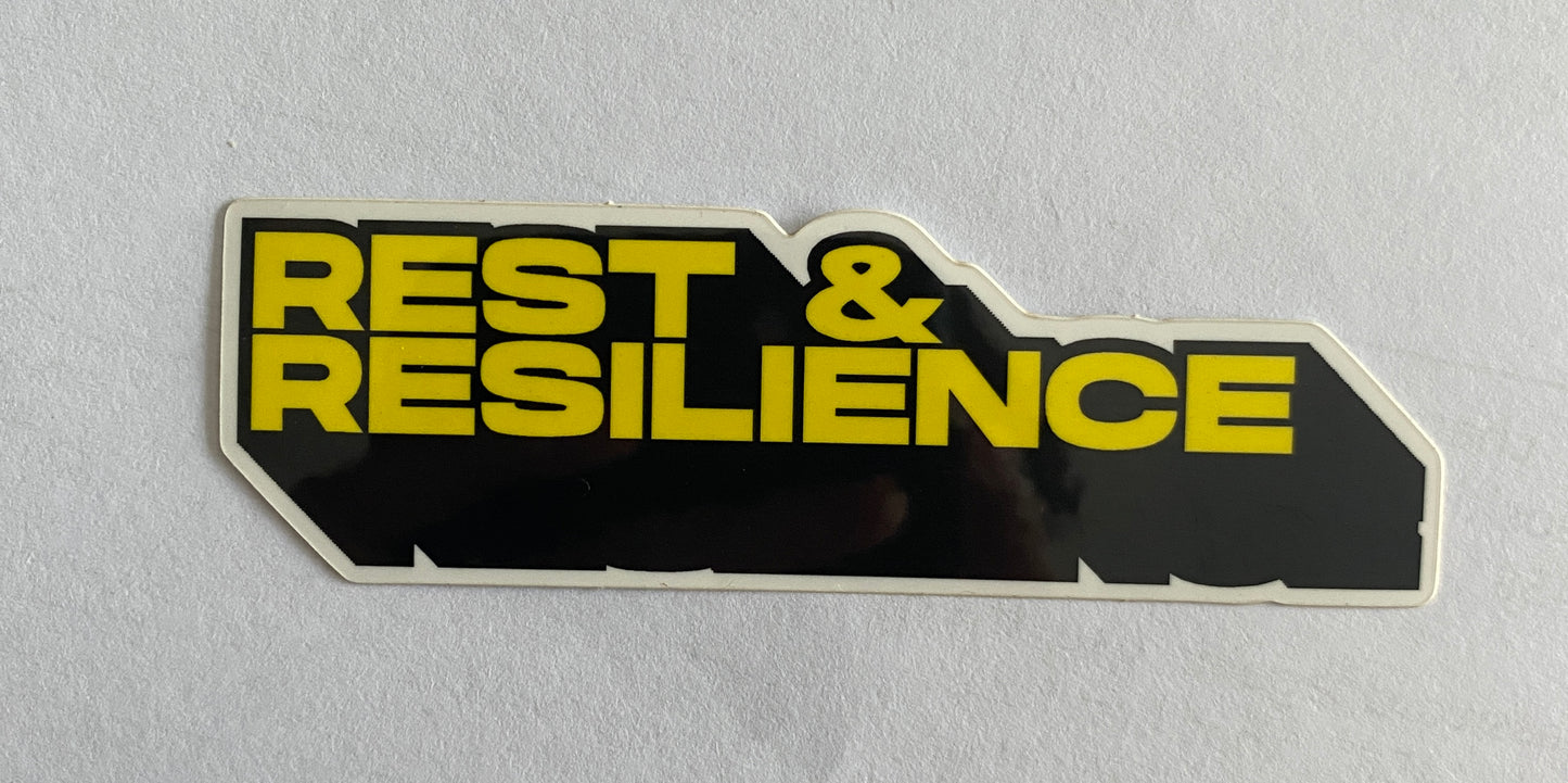 Rest & Resilience Sticker