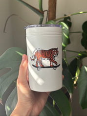 Skating Tiger Sticker